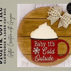 Glowforge-SVG | Laser SVG-bestand | Kerst-SVG| Kerstlaser | Deurhanger gesneden bestand | Lasergesneden bestand | Glowforge-bestand | Glowforge-ontwerp