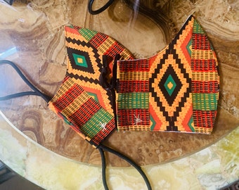 African Print Fabric Mask