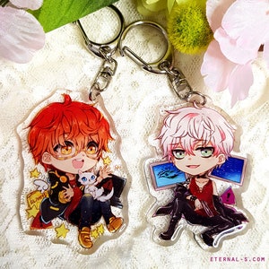 Mystic Messenger 2.5 glitter keychain Seven Saeyoung Saeran