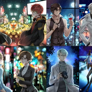 Mystic Messenger Small Prints Seven Saeyoung Saeran 707 zen jumin jaehee yoosung v