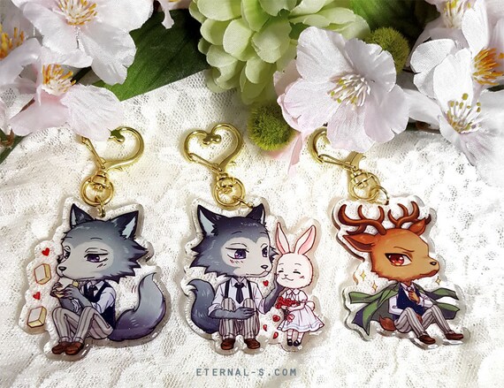 Beastars 2 5 Inch Glitter Keychain Charm Legoshi Haru Louis Etsy Uk Beastars 2 5 Inch Glitter Keychain Charm Legoshi Haru Louis Etsy Uk