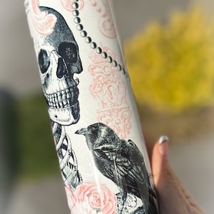 Dark Romance  Skeleton 20 ounce skinny tumbler