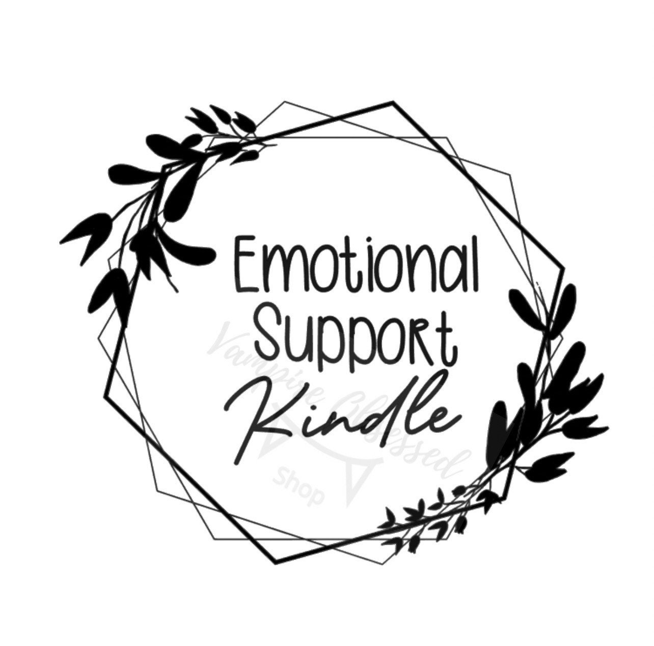 STICKYAME This is My Emotional Support Kindle Sticker, Bookish Water  Assistant Stickers for Laptop Phone Kindle Stickers, Mental Health  Awareness