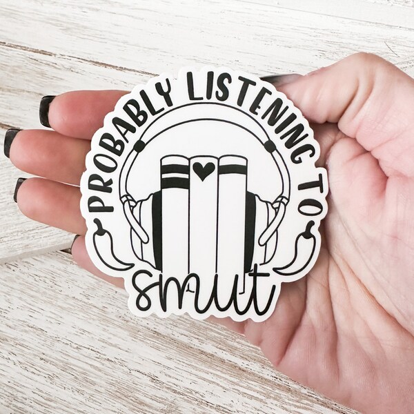 Probably listening to smut, kindle, ereader waterproof sticker