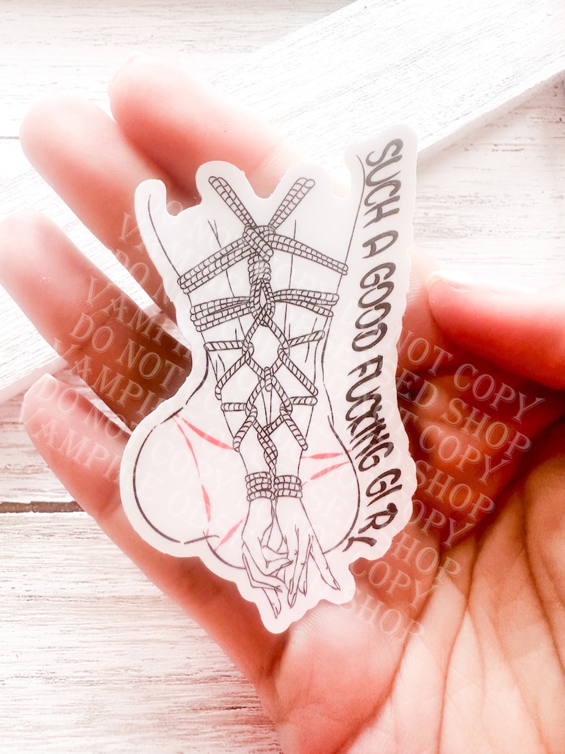 You’re such a good girl, Dark Romance bookish , kindle, ereader, laptop sticker, waterproof sticker image 1