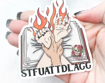 STFUATTDLAGG, like a good girl, large bookish sticker, ereader waterproof sticker, smut