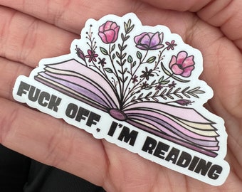 I’m reading book , kindle, ereader waterproof sticker