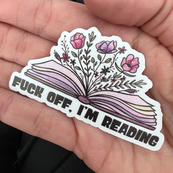 I’m reading book , kindle, ereader waterproof sticker