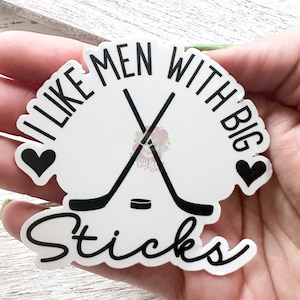Hockey Romance, Big Sticks, kindle case sticker, tbr sticker, laptop sticker. spicy book, large bookish sticker, ereader waterproof sticker