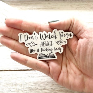 I read it like a lady Design 1 kindle, ereader, book, bookish waterproof sticker