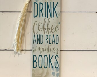 Romantasy and coffee, Fantasy, Bookish, reader, Bookmark