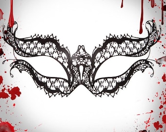 Katherine masquerade mask with rhinestones