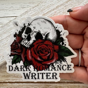 Dark Romance Writer, author, writer, large bookish sticker, ereader waterproof sticker, smut