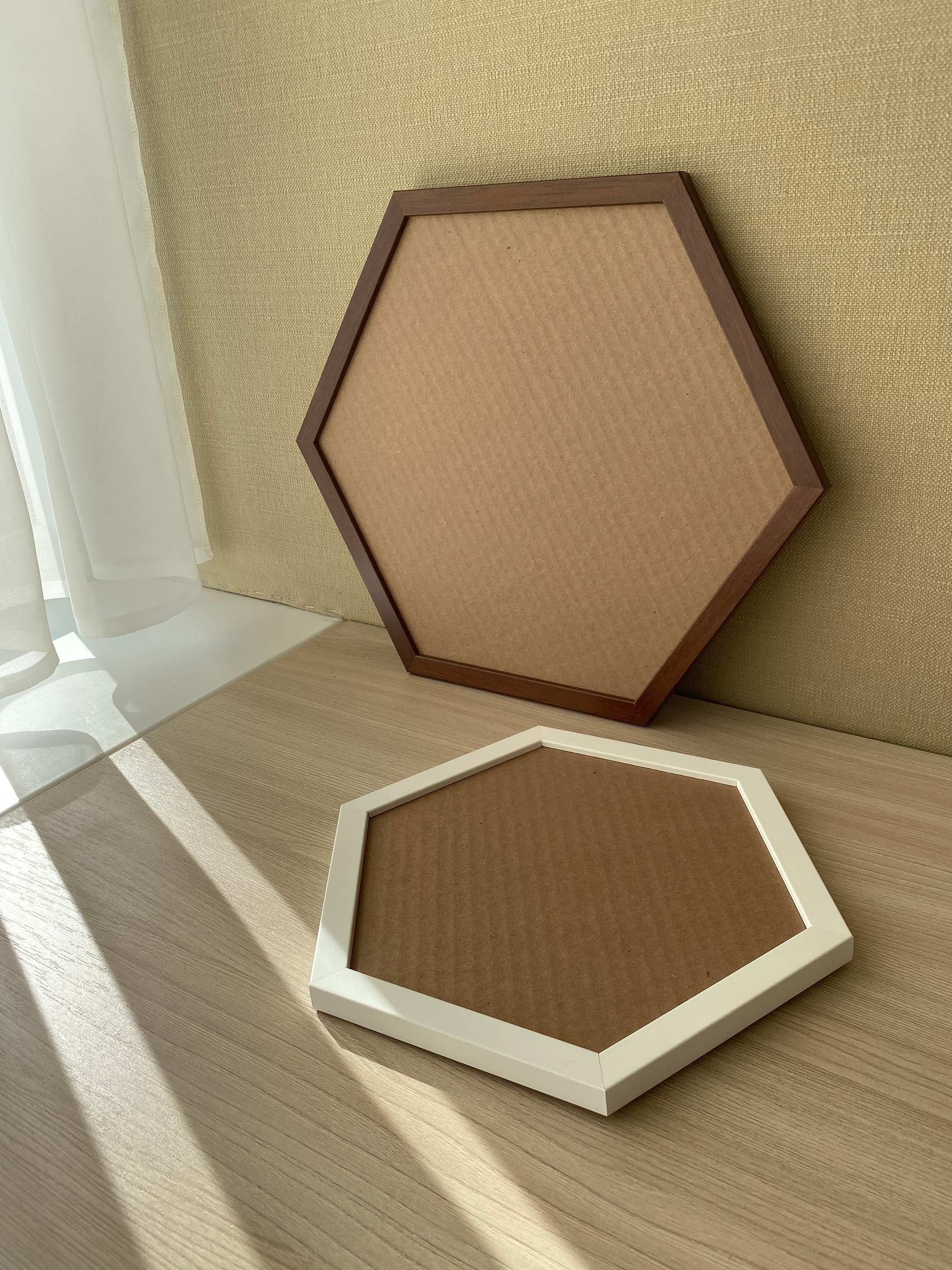 Hexagon Picture Frame Hexagon Wood Frame Personalized Photo Etsy