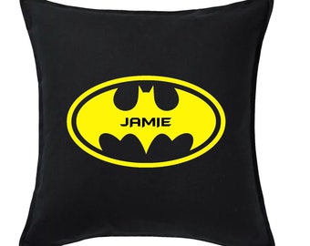 Batman pillows | Etsy Yellow Batman cushion pillow cover