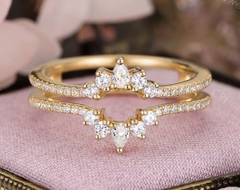 Diamond Ring Enhancer, Yellow Gold Ring Guard, Matching Ring Jacket by CPFineJewelry