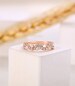 Vintage moissanite wedding band unique engagement band pear cut band stacking band matching band rose gold band anniversary band ring 