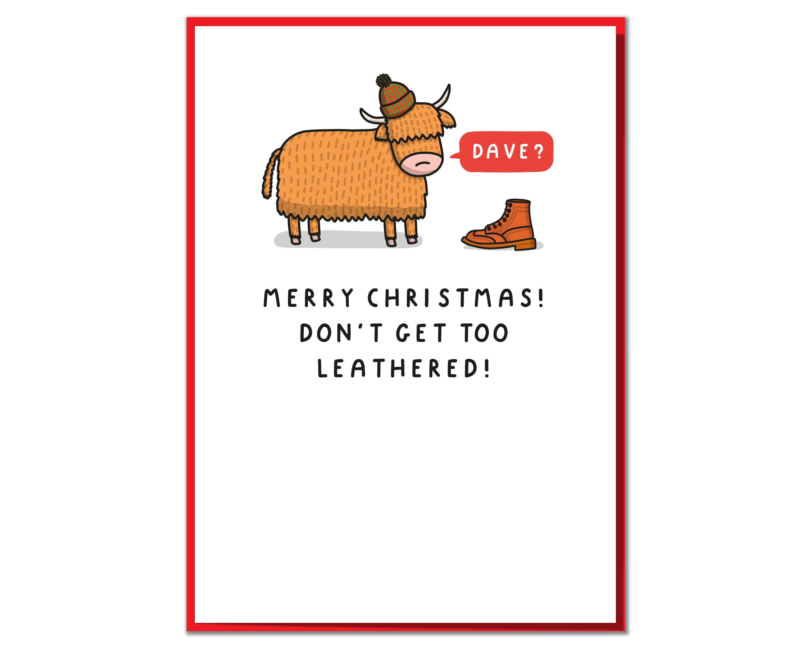 Have an Udderly Fabulous Christmas Funny Christmas Card -  UK
