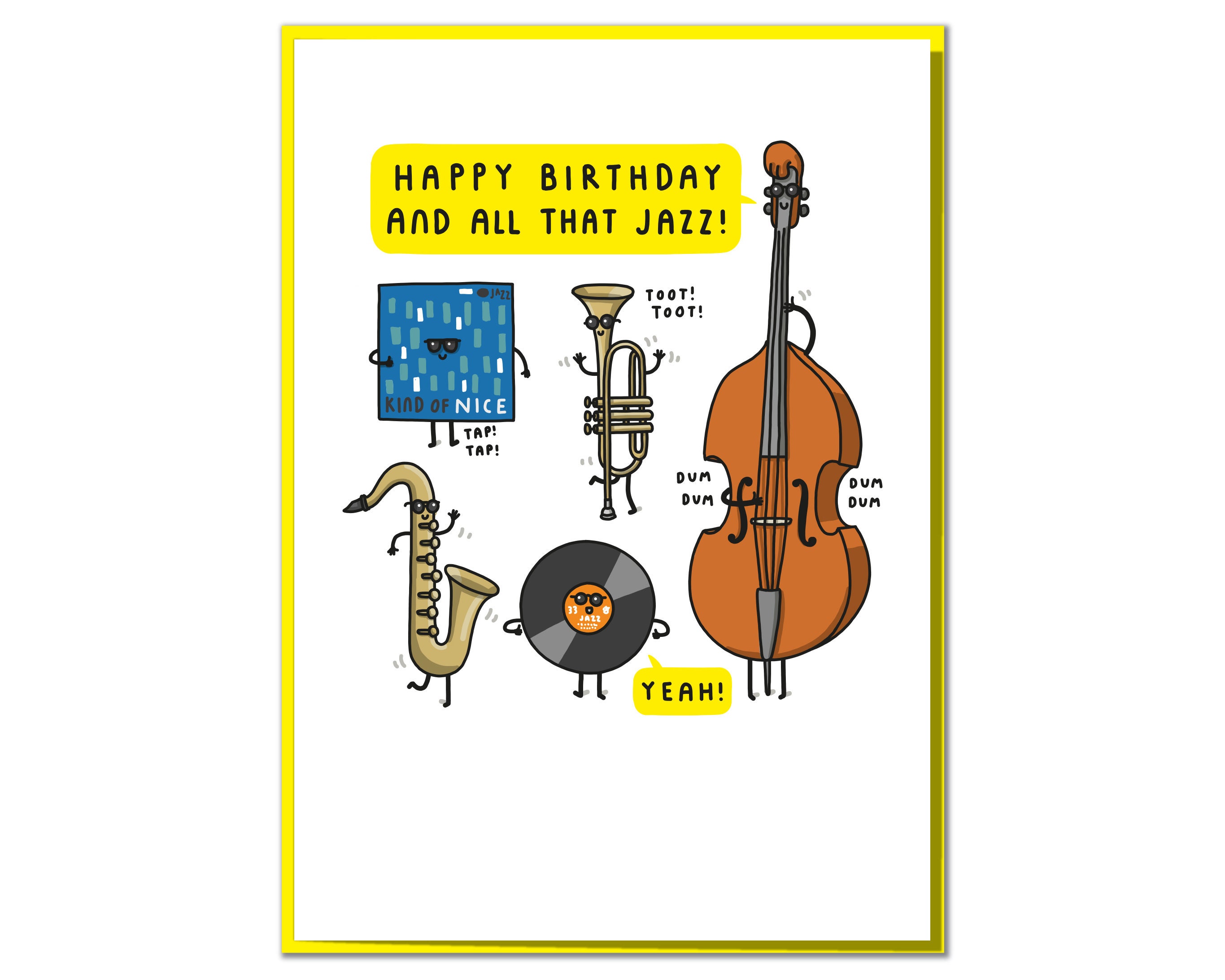 Happy birthday saxophone jazz deals