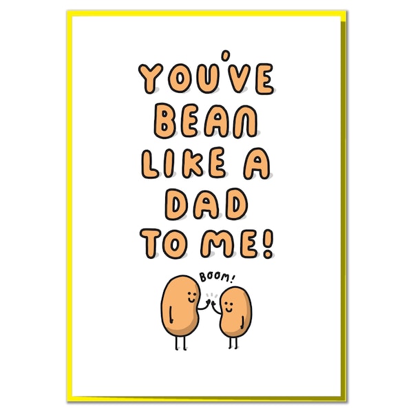 Tarjeta divertida "Eres como un papá": cumpleaños del padrastro, Día del Padre