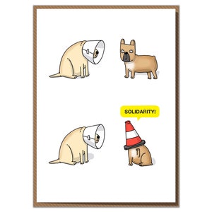 Solidarity! Funny Get Well Soon or Thinking of You Card