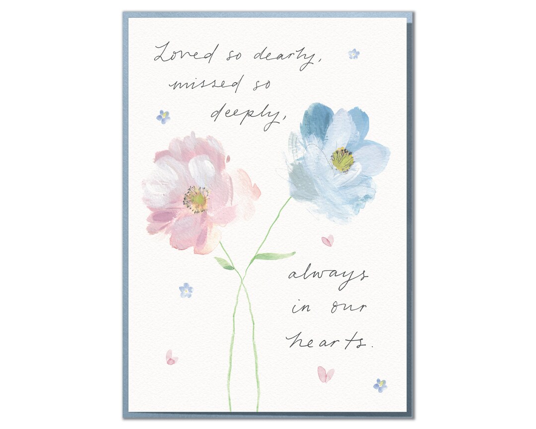 Floral Sympathy Card: Heartfelt Thinking of You Card - Etsy UK
