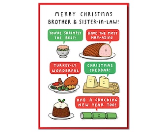 Funny Brother and Sister In Law Christmas Card