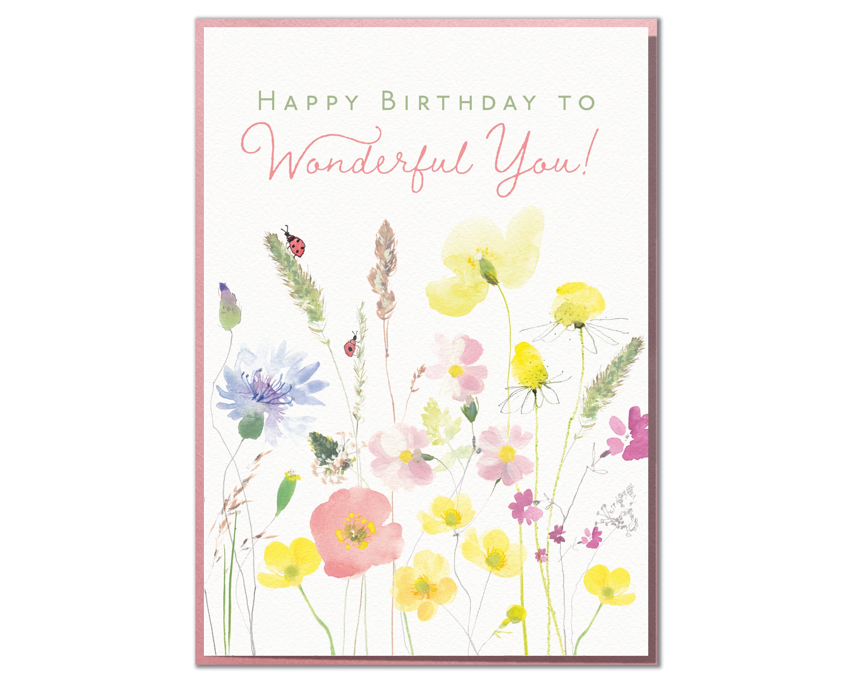 Happy Birthday to Wonderful You Lovely Birthday Card for | Etsy