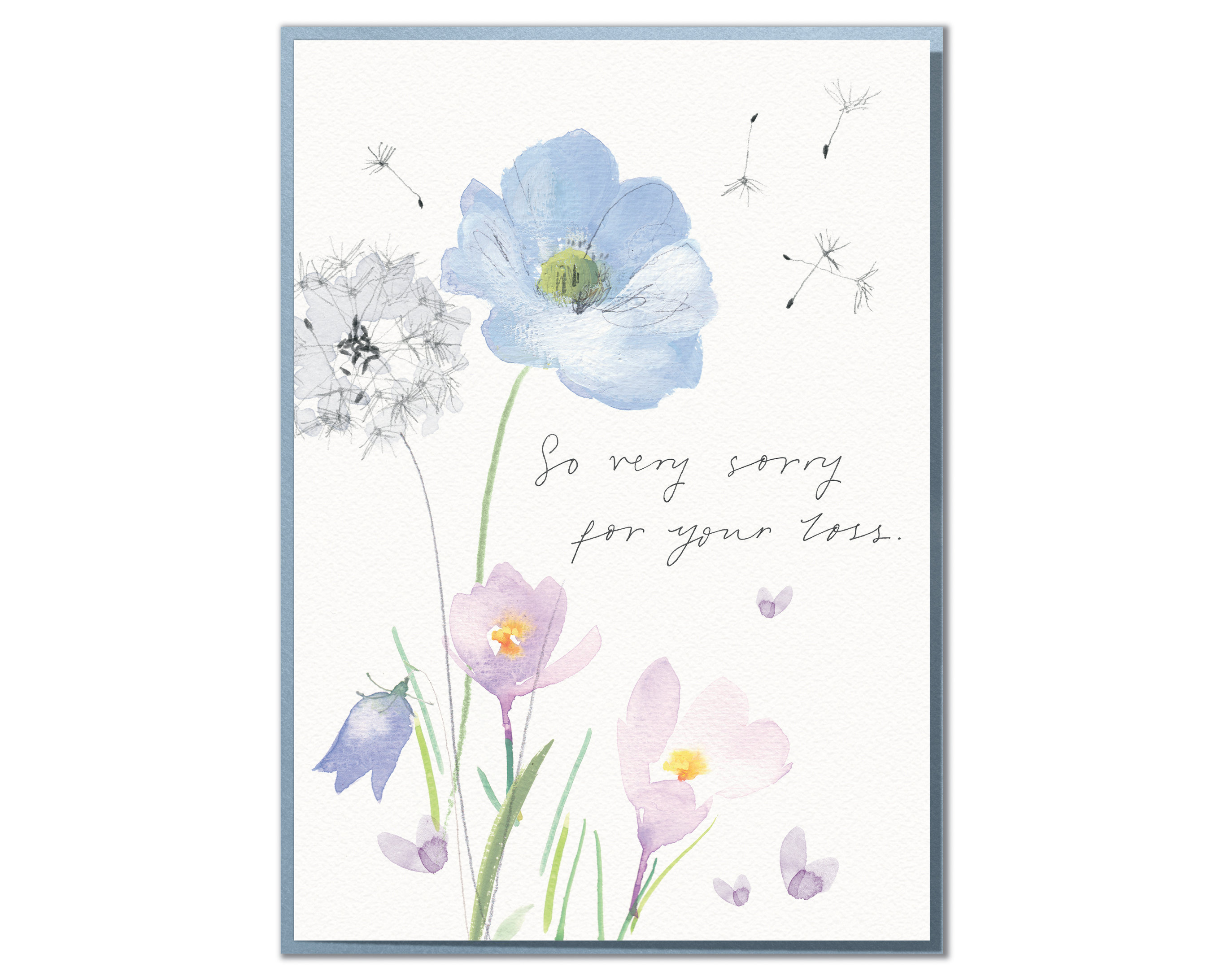 Floral Sympathy Card: Heartfelt Thinking of You Card - Etsy UK