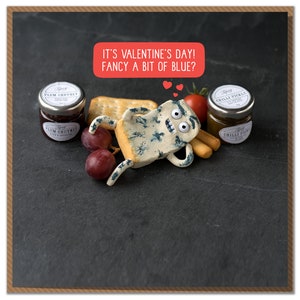 It's Valentine's Day! Fancy A Bit of Blue? Funny Cheesy Valentine's Card