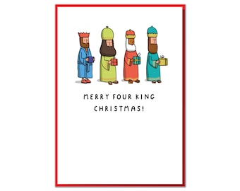 Merry Four King Christmas! Funny Christmas Card