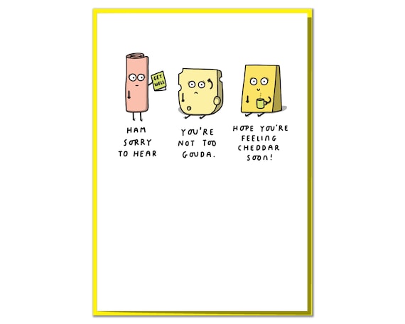 Désolé, Les Temps Sont Ruff! Drôle Get Well Soon Card