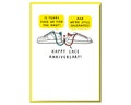 Funny 13th Anniversary Card: Sole Mates Lace Anniversary
