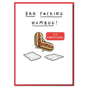 Bah F***ing Humbug! It's Christmas! Funny Christmas Card
