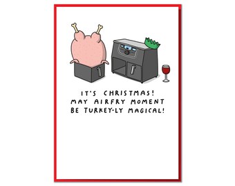 May Air Fry Moment Be Magical. Funny Christmas Card