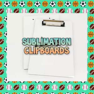 BACK TO SCHOOL, SUBLIMATION ON CLIPBOARDS