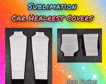 Sublimation Car Headrest Covers (Blank Neoprene)