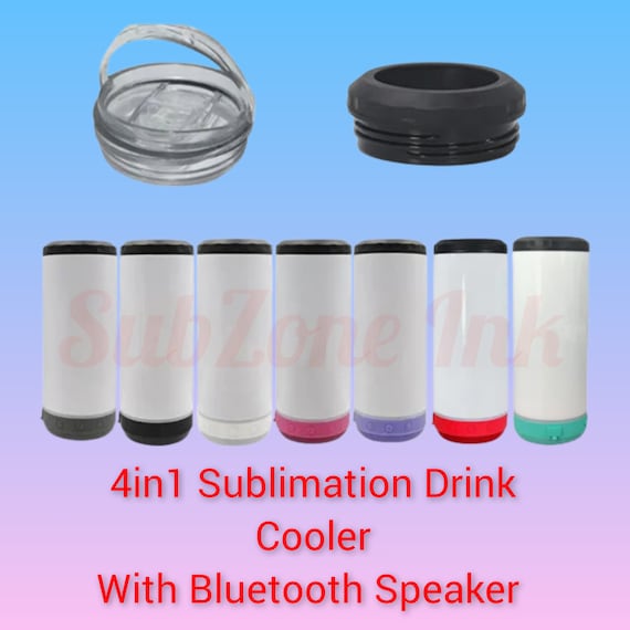 16oz 4 In 1 Can Cooler Sublimation Glow in The Dark 4 in 1 Bluetooth S –  LAWSON SUPPLY