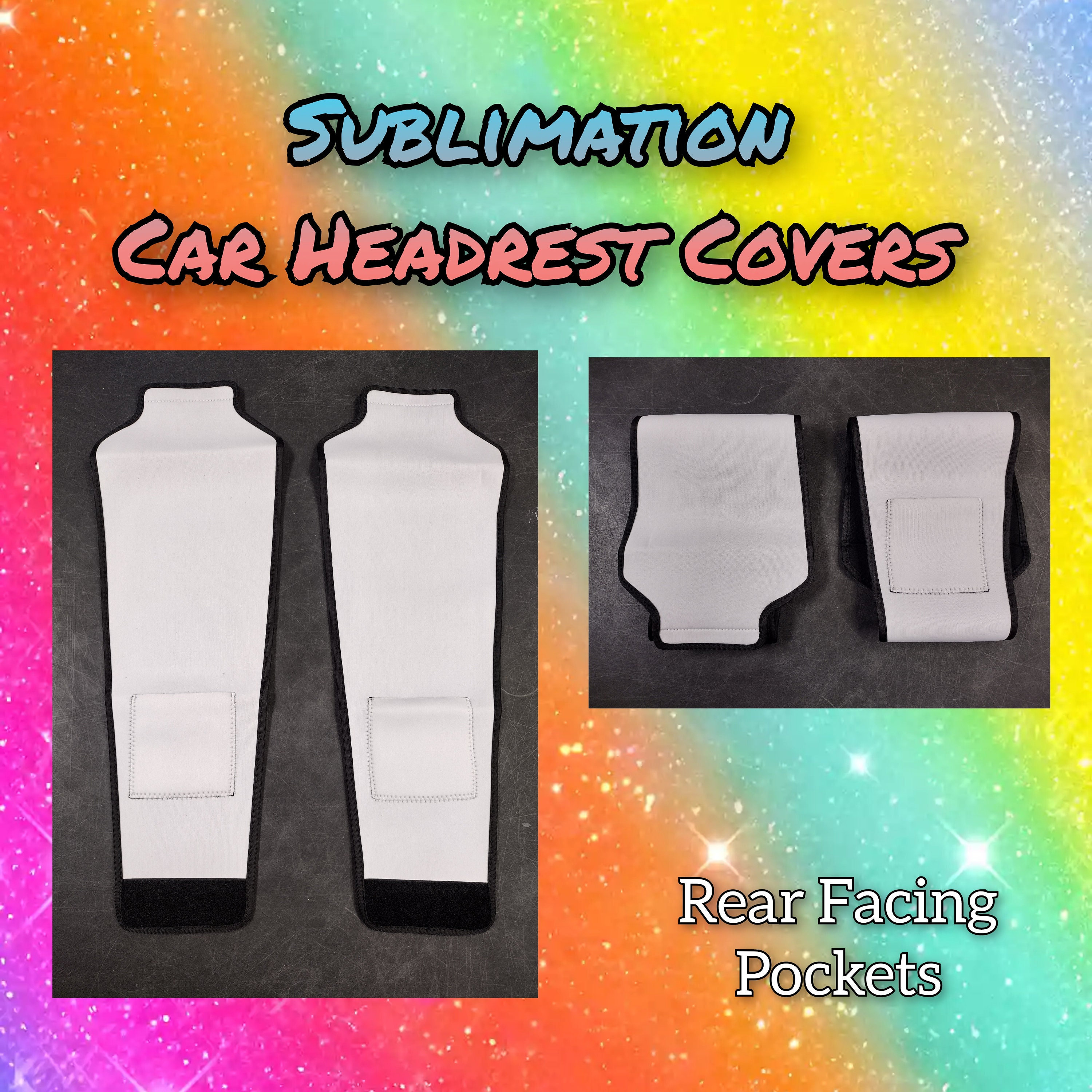Blank headrest covers deals
