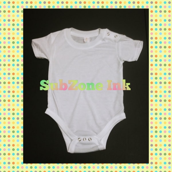 Baby Sublimation Bodysuit T-Shirt (100% Polyester/Blank)