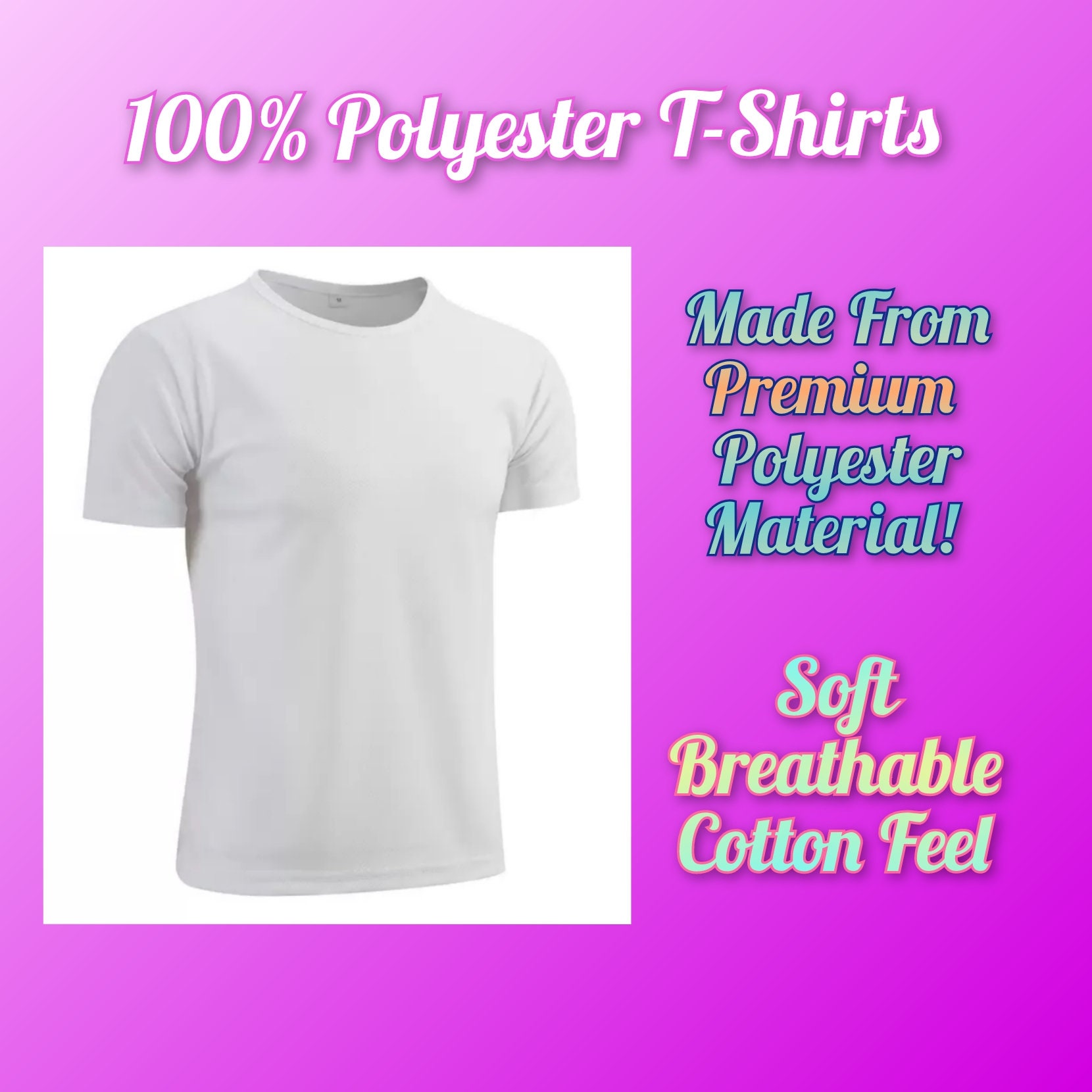 white polyester shirt