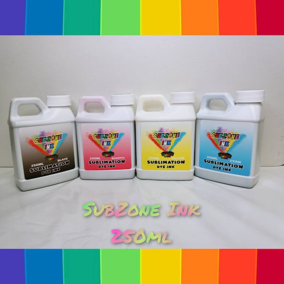 SubZone Ink 4 Color Ink for Epson Printers (250ml bottles)