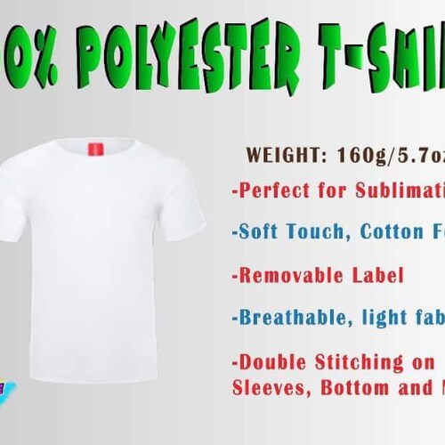 sublimation on polyester shirt