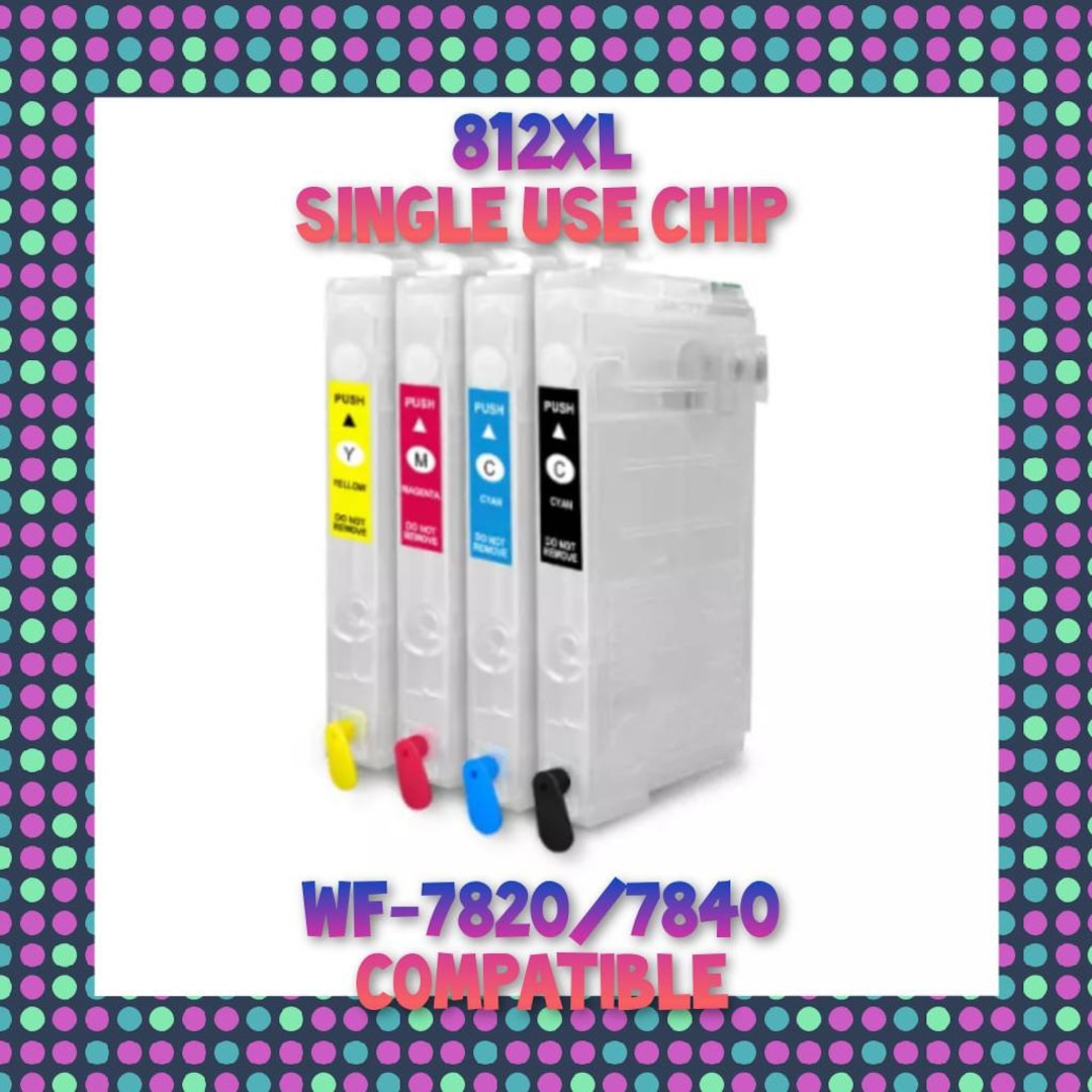 812xl 822xl Refillable Ink Cartridge With Chip for Epson Wf7820 Wf