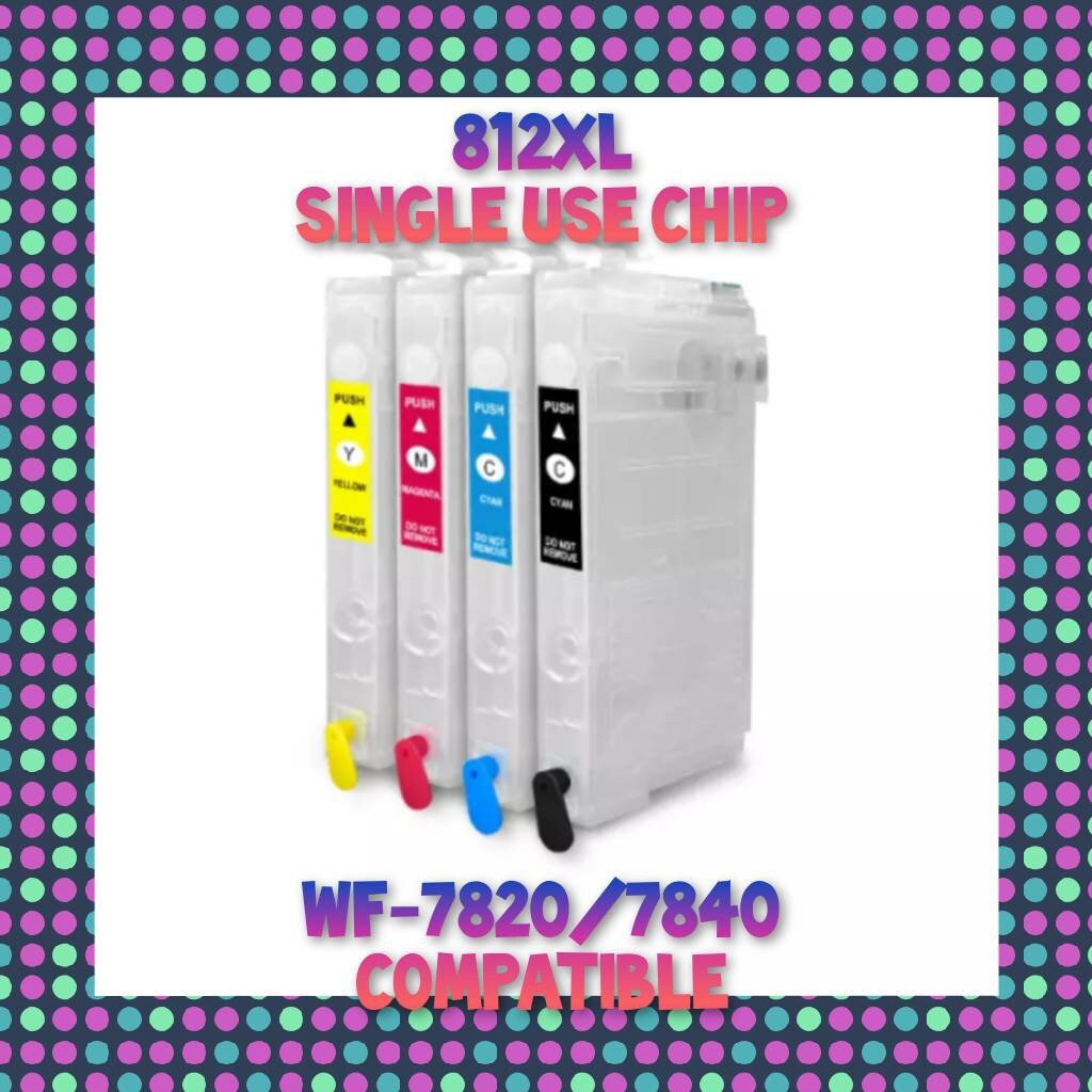 812xl 822xl Refillable Ink Cartridge With Chip For Epson wf7820 wf