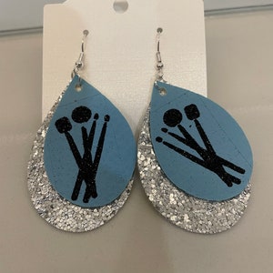 Faux Leather Percussion Earrings