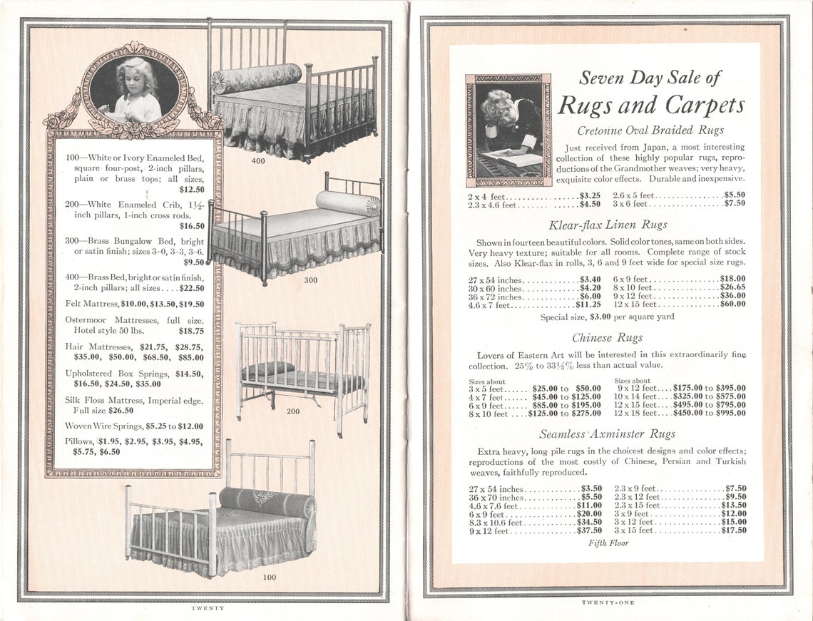 Lord & Taylor Seven Furniture Days Sale Booklet 1917 Fair Etsy