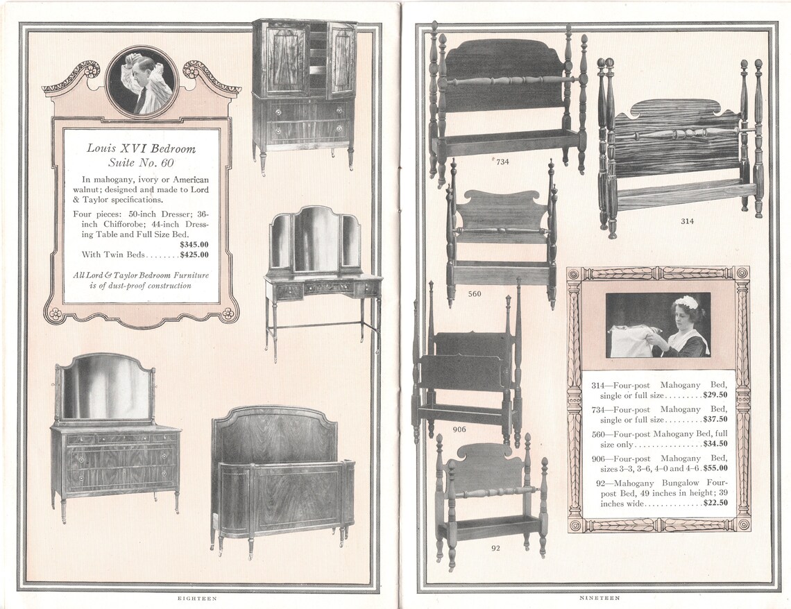 Lord & Taylor Seven Furniture Days Sale Booklet 1917 Fair Etsy