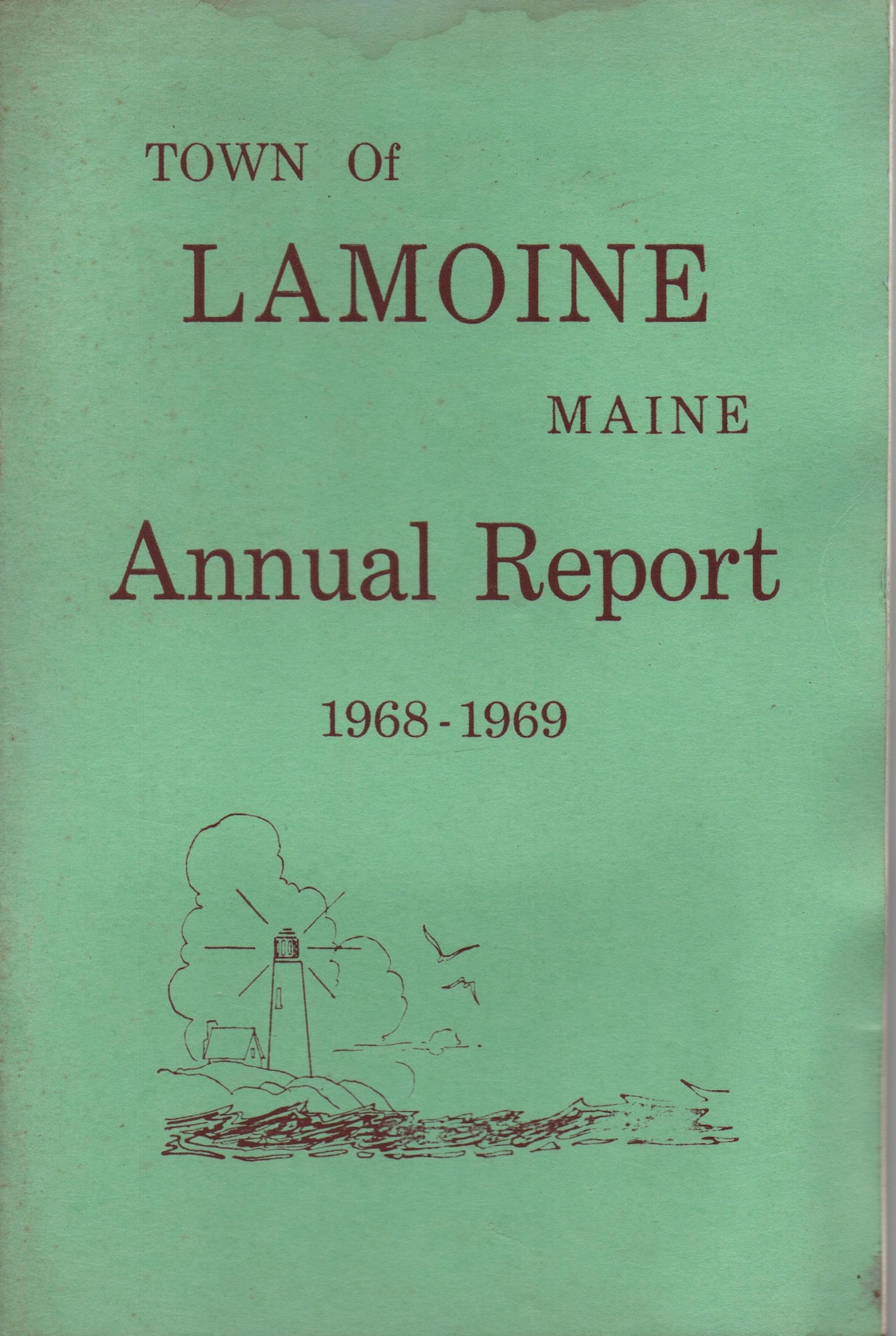Town of Lamoine Maine Annual Reports 1963 64 1964 65 Etsy