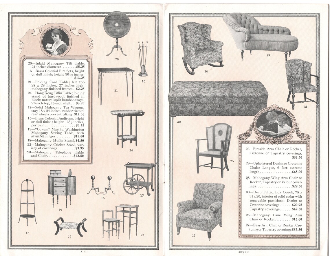 Lord & Taylor Seven Furniture Days Sale booklet 1917 fair Etsy